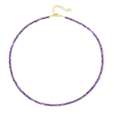 Collar en plata con Amatista de Zambia