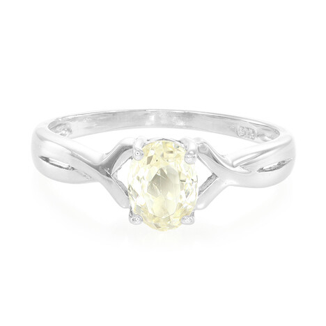 Anello in argento con Kunzite Canarino