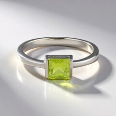 Anello in argento con Peridoto