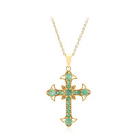 Collier en argent et Emeraude