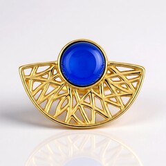 Ciondolo in argento con Ambra Blu Colombiana