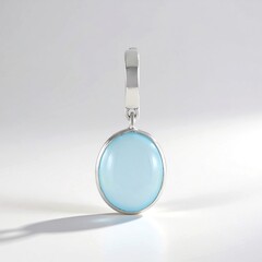 Ciondolo in argento con Calcedonio Blu
