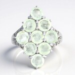 Anello in argento con Prehnite