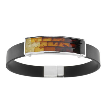 Bracciale in argento con Ambra Baltica (dagen)