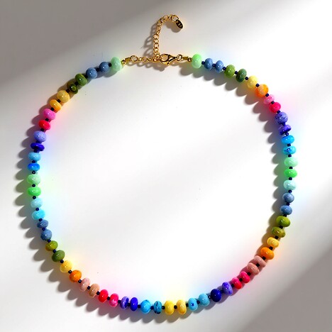 Collana in argento con Opale dell'Etiopia (Adela Silber)