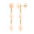 Pendientes en plata con Perla naranja Freshwater (TPC)