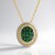 Collana in argento con Smeraldo Zambia (Gems en Vogue)