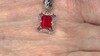 Zilveren hanger met een Rode Ethiopische Opaal