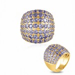 Anillo en oro con Tanzanita (KM by Juwelo)