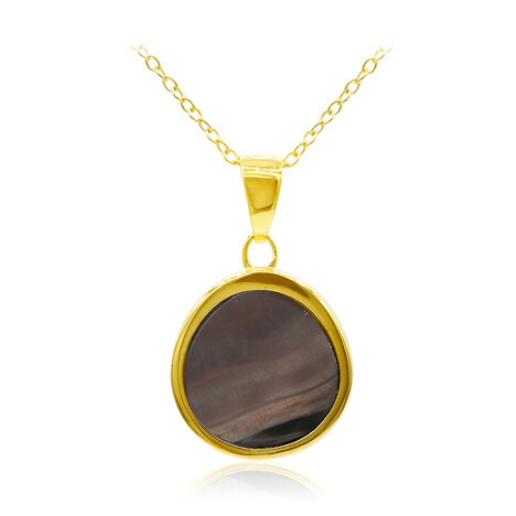 Perlmutt-Silberhalskette