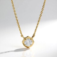 Collana in oro con Diamante IF (G) (de Melo Gold)