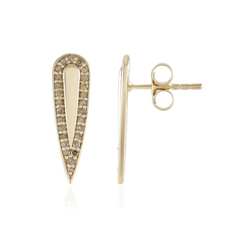 Orecchini in oro con Diamante Champagne I3 (de Melo Gold)