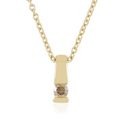 Collana in argento con Diamante Cioccolato I2