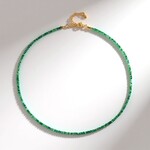 Collana in argento con Smeraldo Zambia