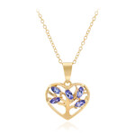 Tanzanite Silver Necklace