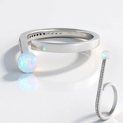 Anello in argento con Opale di Welo (de Melo Essence)