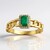 Anello in oro con Smeraldo Zambia AAA