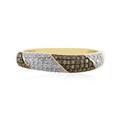 Anello in oro con Diamante Cioccolato I4