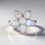 Anello in argento con Pietra di Luna Arcobaleno