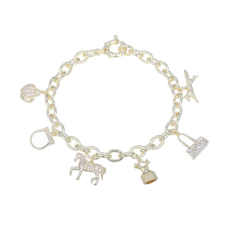 Zircon Silver Bracelet (Adela Silber)