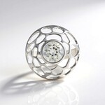 Ciondolo in argento con Topazio Bianco (MONOSONO COLLECTION)