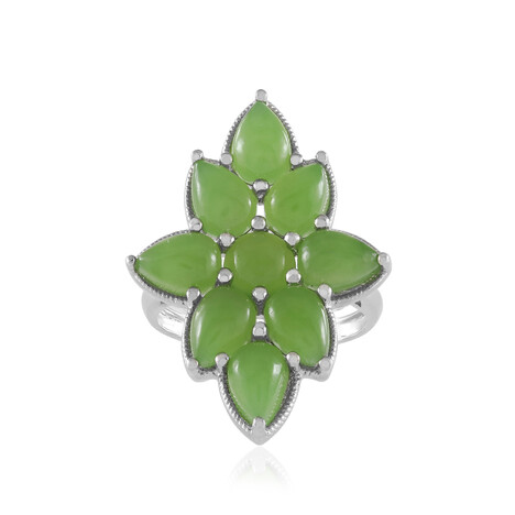 Kanadische Jade-Silberring