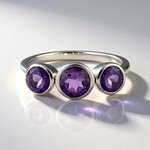 Anello in argento con Quarzo Azur