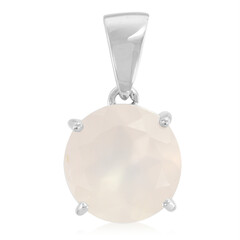 Ciondolo in argento con Calcedonio Rosa