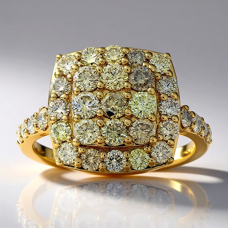Anello in oro con Diamante Fancy SI2 (CIRARI)