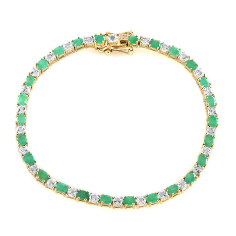 Socoto-Smaragd-Silberarmband