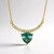 Collier en argent et Fluorite verte