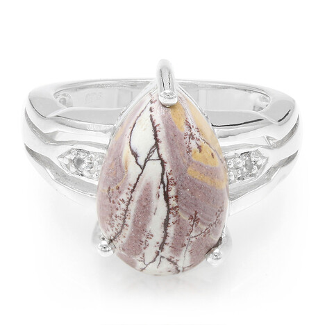 Sonora-Dendriten-Jaspis-Silberring