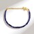Bracciale in argento con Zaffiro Blu del Madagascar
