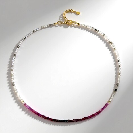 Collana in argento con Rubino