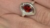 Anillo en plata con Citrino de Madeira (Granulieren)
