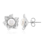 Pendientes en plata con Perla blanca Freshwater (TPC)