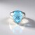 Anello in argento con Topazio Blu Cielo