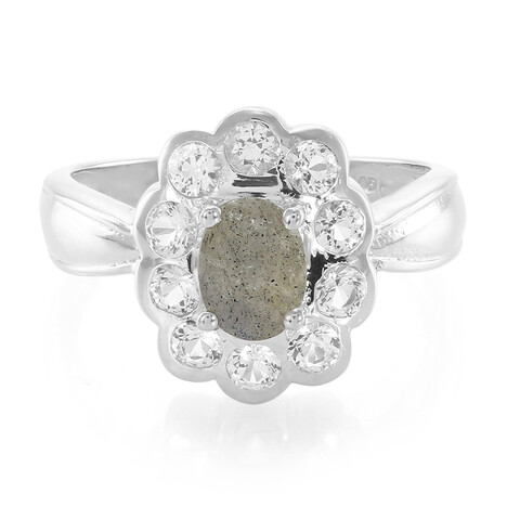 Anello in argento con Labradorite