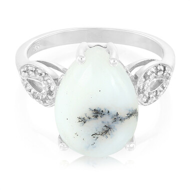 Anello in argento con Agata Dendritica