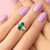 9K Benedito Green Tourmaline Gold Ring (Adela Gold)