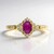 Anello in oro con Rubino Mozambico AAA