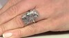 Anillo en plata con Calcedonia de Venus (Bali Barong)