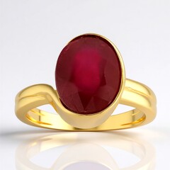 Anello in argento con Rubino Bemainty