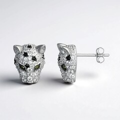 Orecchini in argento con Zircone (Adela Silber)