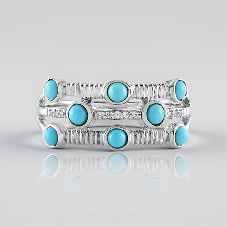 Anello in argento con Turchese Sleeping Beauty