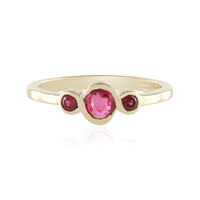 Pinkfarbener Spinell-Goldring