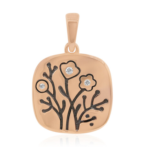 Ciondolo in argento con Diamante I1 (G) (Annette)