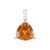 Colgante en plata con Cuarzo naranja