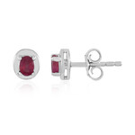 Pendientes en plata con Rubí de Madagascar