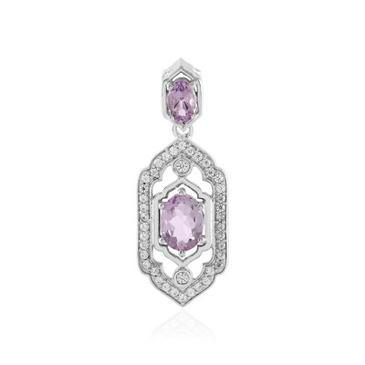 Ciondolo in argento con Ametista Rose de France